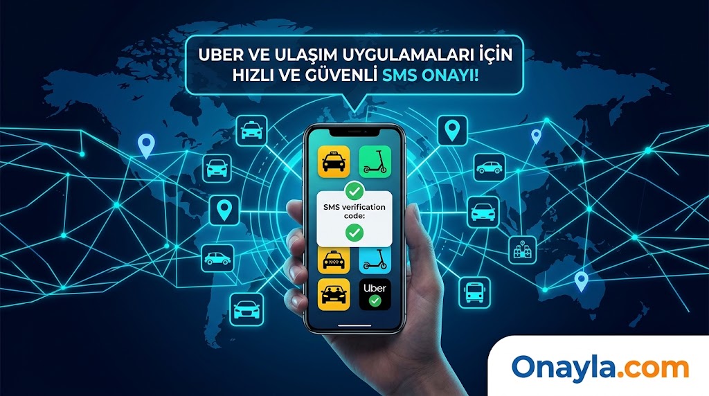 Uber ve Ulaşım Uygulamaları İçin SMS Onay Alma: Sanal Numara Kullanımı