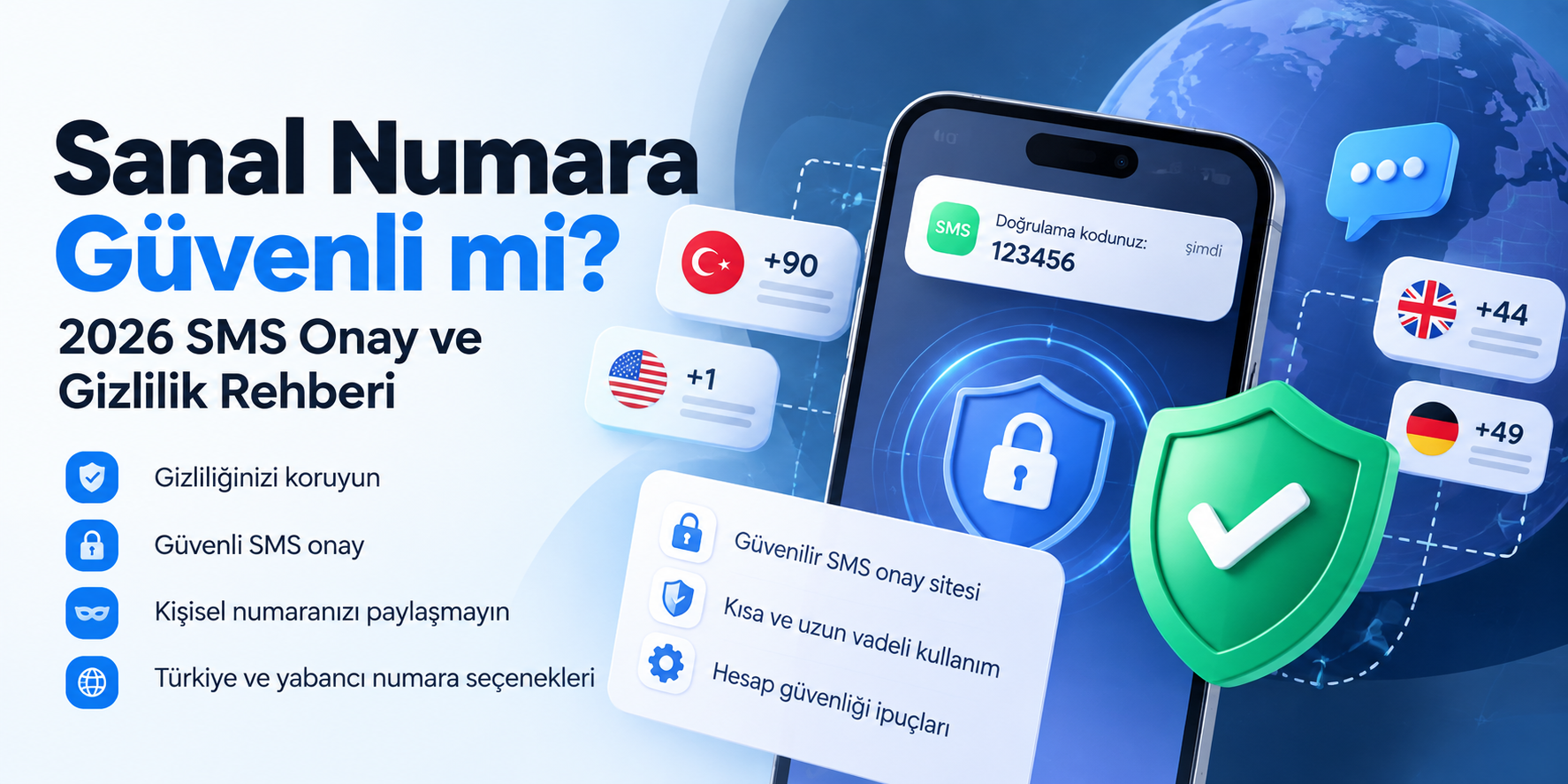 Sanal Numara Güvenli mi? 2026 SMS Onay Rehberi | Onayla.com
